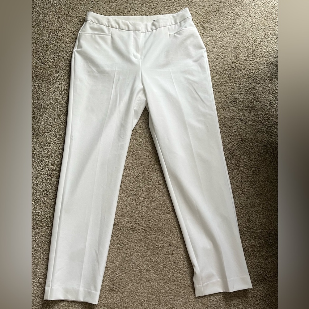 INC International Concepts White Trousers